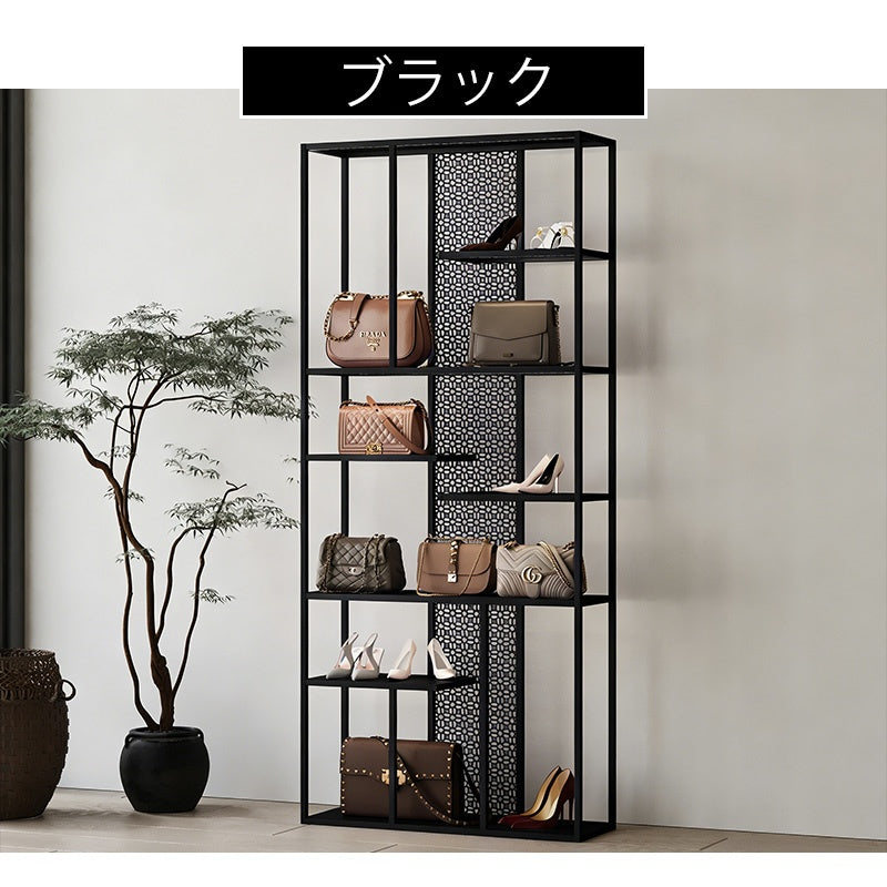 スチール製 ブックラック 幅80cm/100cm 完成品 多段シェルフ 壁寄せ収納 リビング収納 書棚 置物ラック オフィス収納 シンプルデザイン おしゃれ 展示ラック