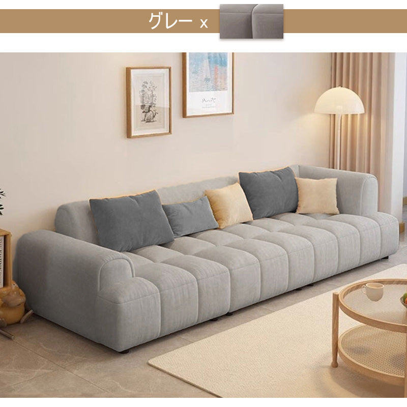ソファ,3人掛け,4人掛け,ファブリック,ローソファ,ソファー,ナチュラル,クリーム風,おしゃれ,グレー