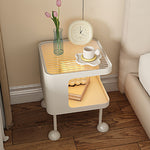 脚の取り付けが必要 金属製 ナイトテーブル スチール 幅35cm ガラス天板 ベッドサイドテーブル ソファ横テーブル 収納ラック サイドテーブル 白 ホワイト White 黒 ブラック Black 寝室向け シンプル モダン 省スペース 小型 家具