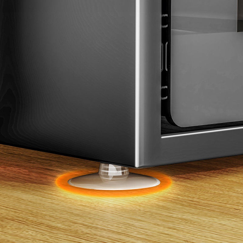 完成品 金属製 ナイトテーブル スチール 幅25cm 省スペース 寝室用 ベッドサイドテーブル サイドキャビネット 収納ラック サイドボード ブラック 一段引き出し/二段引き出し コンパクト