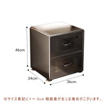 金属製 ナイトテーブル スチール 幅34cm ほぼ完成品 小型 サイドキャビネット 寝室用 炭素鋼 収納サイドボード 高級感 ベッドサイドテーブル 耐久性 コンパクト