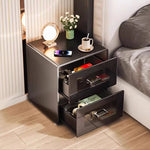 金属製 ナイトテーブル スチール 幅34cm ほぼ完成品 小型 サイドキャビネット 寝室用 炭素鋼 収納サイドボード 高級感 ベッドサイドテーブル 耐久性 コンパクト