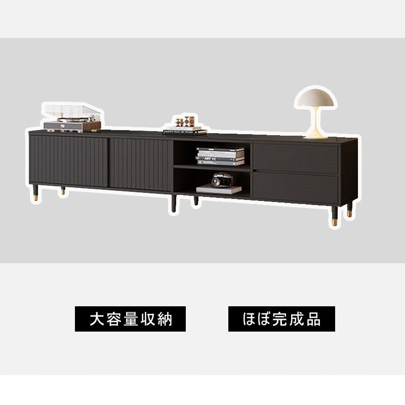 Casaconer | ほぼ完成品・脚の取り付けが必要・省スペース・奥行き30cm・テレビ台・幅180cm・テレビボード・テレビラック・TV台・TVラック・ローボード・ロータイプ・北欧・180cm・スリム・薄型