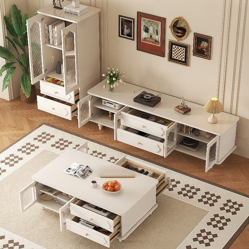 テレビボード テレビ台 かわいい おしゃれ 北欧 天然木 木製 ローボード ロータイプ 脚付き 180 ラック 可愛い カワイイ お掃除ロボット対応 引出し付 テレビ 大容量 AVボード テレビ 台 キャビネット ホワイト 白 韓国風