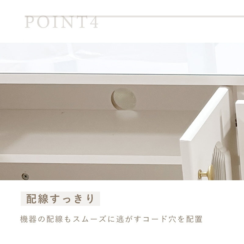 テレビボード テレビ台 かわいい おしゃれ 北欧 天然木 木製 ローボード ロータイプ 脚付き 180 ラック 可愛い カワイイ お掃除ロボット対応 引出し付 テレビ 大容量 AVボード テレビ 台 キャビネット ホワイト 白 韓国風