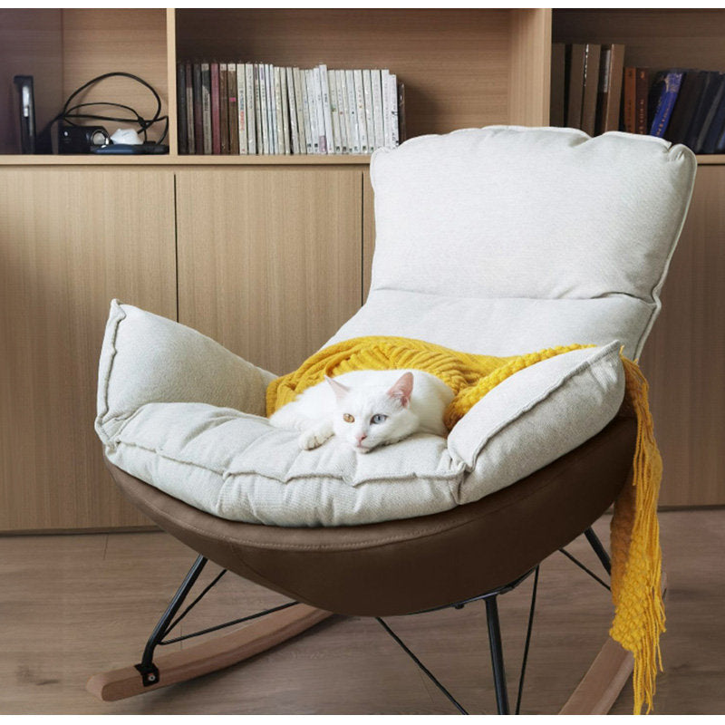 Casaconer | 要組立品・高座椅子・ハイバック・高耐久・座椅子・1人掛け・チェア・チェアー・1P・ソファ・椅子・イス・脚付き・北欧・一人暮らし・おしゃれ・韓国・シングル・デザインチェア・肘掛け・チェア・イス