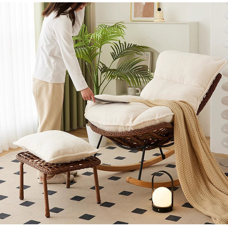 ロッキングチェア,パーソナルチェア,1人掛け,ソファ,ソファー,ラタン,ナチュラル,1人暮らし,おしゃれ,くつろぎな空間