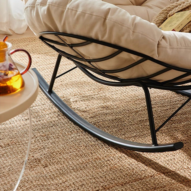 ロッキングチェア オットマンセット 椅子 リラックスチェア 北欧 おしゃれ ふかふか クッション 疲れない 背もたれ グレー ベージュ モダン イス 高級感