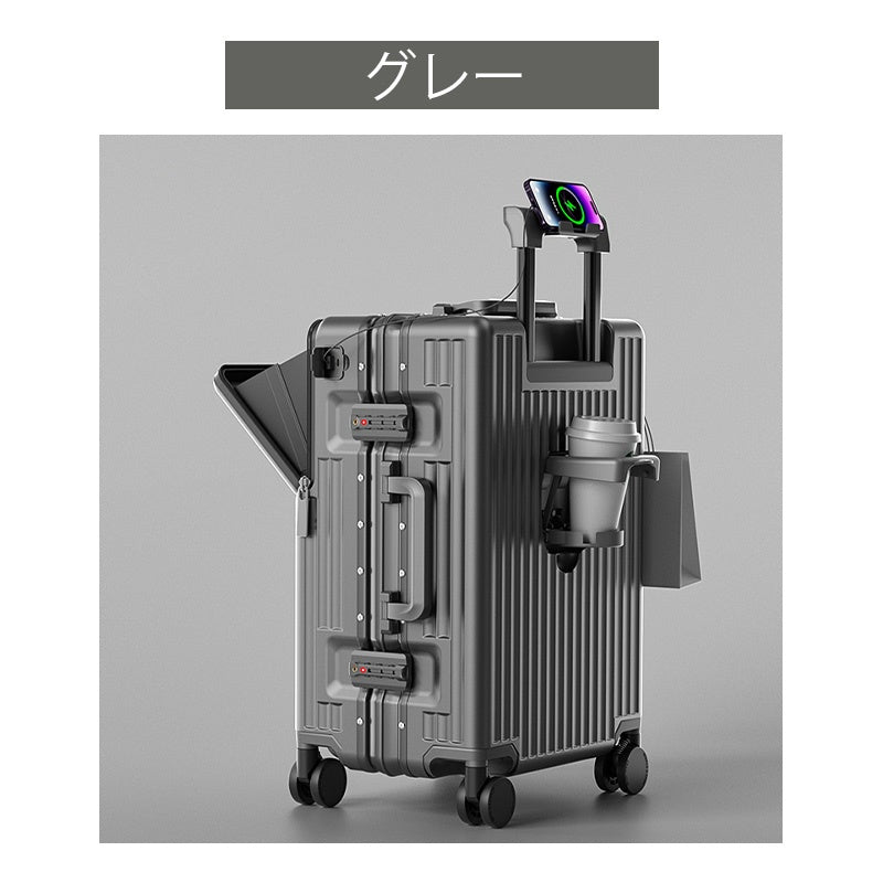 Casaconer | スーツケース・キャリーケース・軽量・静音キャスター・ダブルファスナー・大容量・旅行・出張