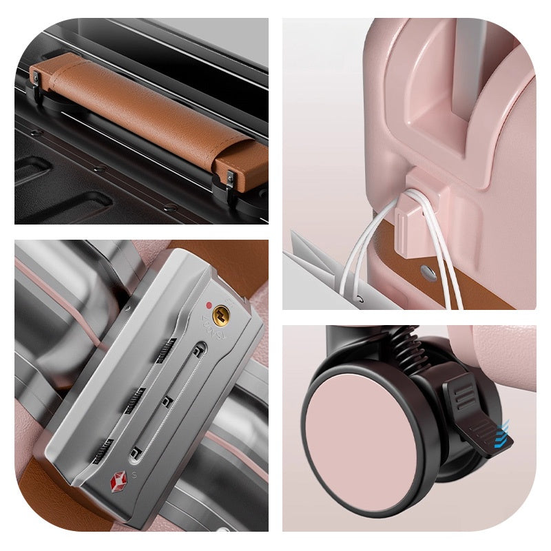 Casaconer | スーツケース・キャリーケース・軽量・静音キャスター・ダブルファスナー・大容量・旅行・出張