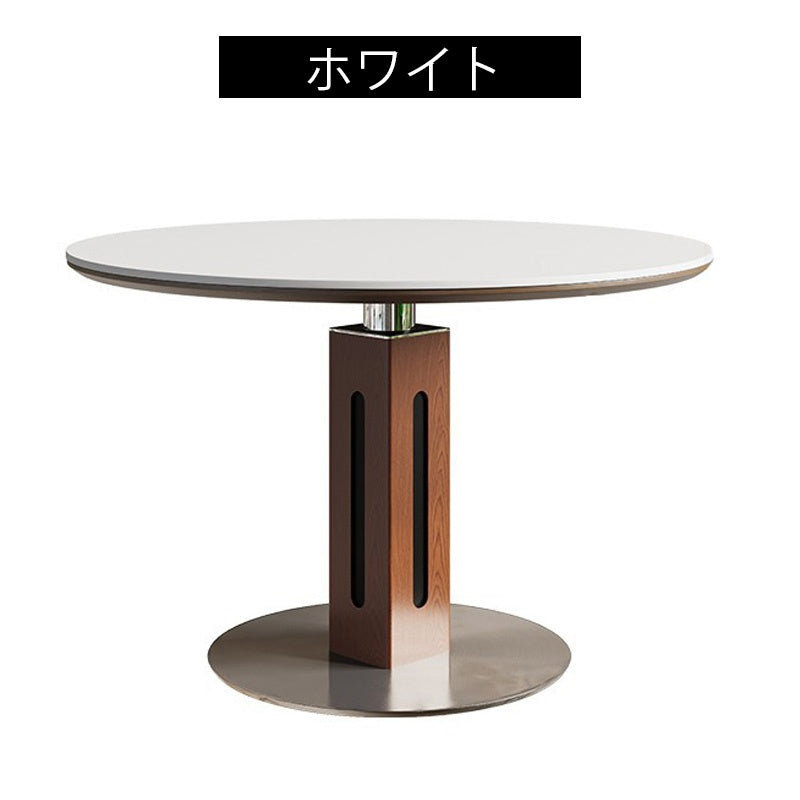 ダイニングテーブル 丸 2人 丸テーブル セラミック天板 円形 円型 セラミック 食卓テーブル 直径80/100/120cm 4人 6人掛け おしゃれ モダン ブラック 黒 リビング マットな感じ 艶消し おしゃれ 北欧