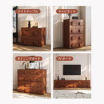 Casaconer | 収納棚・おしゃれ・北欧・キャビネット・木製・扉付き・大容量・食器収納