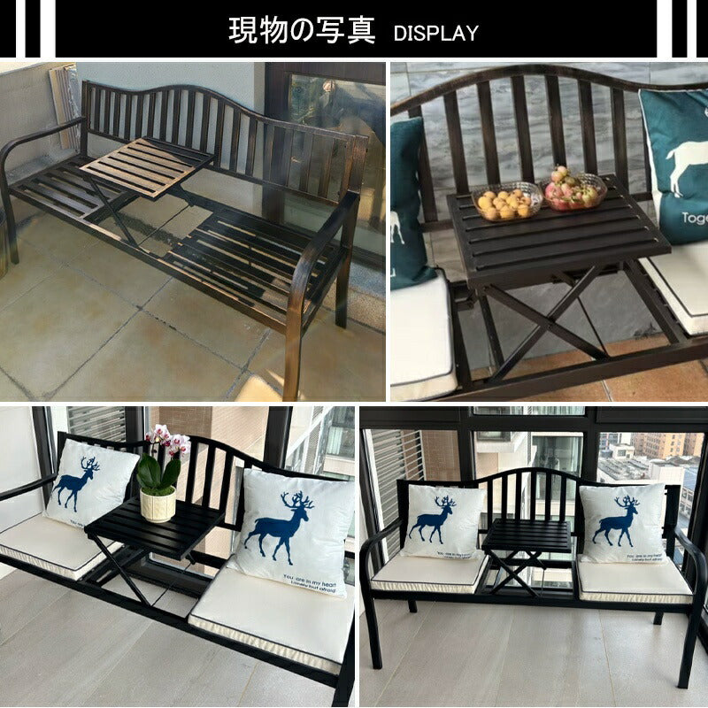 ガーデンベンチ ホワイト 白 テーブルチェア 雨ざらし 庭 屋外 椅子 イス ベンチ アンティーク ガーデンチェア ガーデンベンチ アンティーク調 ホワイト バルコニー テラス 屋外 屋内 ガーデンファニチャー