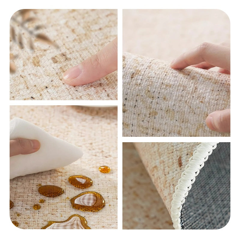 カーペット 洗える おしゃれ 洗濯機 オールシーズン対応 滑り止め ラグ マット ラグマット 100 160 200 3畳 北欧デザイン ラグマット 絨毯 リビング 寝室 子供部屋 床暖房対応 室内用丸型