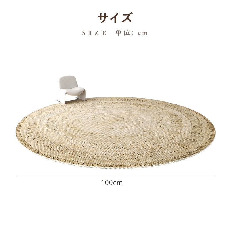 カーペット 洗える おしゃれ 洗濯機 オールシーズン対応 滑り止め ラグ マット ラグマット 100 160 200 3畳 北欧デザイン ラグマット 絨毯 リビング 寝室 子供部屋 床暖房対応 室内用丸型