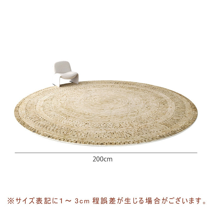 カーペット 洗える おしゃれ 洗濯機 オールシーズン対応 滑り止め ラグ マット ラグマット 100 160 200 3畳 北欧デザイン ラグマット 絨毯 リビング 寝室 子供部屋 床暖房対応 室内用丸型