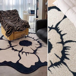 カーペット 洗える おしゃれ 洗濯機 オールシーズン対応 滑り止め ラグ マット ラグマット 100 160 200 3畳 北欧デザイン ラグマット 絨毯 リビング 寝室 子供部屋 床暖房対応 室内用丸型