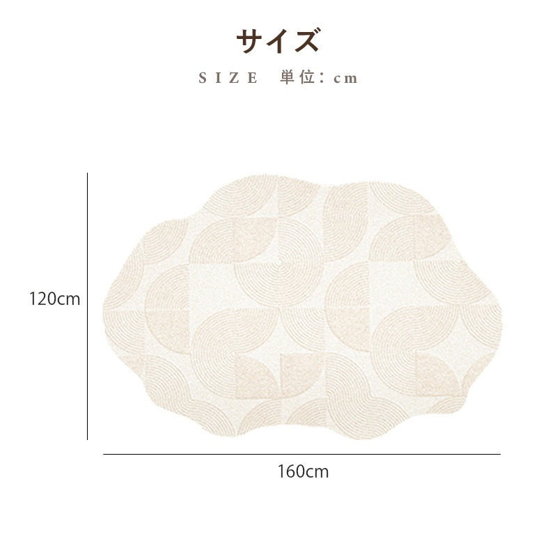 カーペット 洗える おしゃれ 洗濯機 オールシーズン対応 滑り止め ラグ マット ラグマット 120×160 160×230 200×300 3畳 北欧デザイン ラグマット 絨毯 リビング 寝室 子供部屋 床暖房対応 室内用長方形