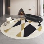 カーペット 洗える おしゃれ 洗濯機 オールシーズン対応 滑り止め ラグ マット ラグマット 100 160 200 3畳 北欧デザイン ラグマット 絨毯 リビング 寝室 子供部屋 床暖房対応 室内用丸型