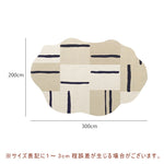 カーペット 洗える おしゃれ 洗濯機 オールシーズン対応 滑り止め ラグ マット ラグマット 120×160 160×230 200×300 3畳 北欧デザイン ラグマット 絨毯 リビング 寝室 子供部屋 床暖房対応 室内用