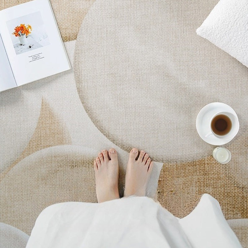 カーペット 洗える おしゃれ 洗濯機 オールシーズン対応 滑り止め ラグ マット ラグマット 100 160 200 3畳 北欧デザイン ラグマット 絨毯 リビング 寝室 子供部屋 床暖房対応 室内用丸型