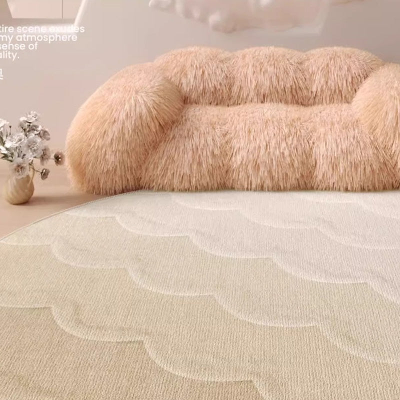 カーペット 洗える おしゃれ 洗濯機 オールシーズン対応 滑り止め ラグ マット ラグマット 100 160 200 3畳 北欧デザイン ラグマット 絨毯 リビング 寝室 子供部屋 床暖房対応 室内用丸型