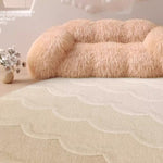 カーペット 洗える おしゃれ 洗濯機 オールシーズン対応 滑り止め ラグ マット ラグマット 100 160 200 3畳 北欧デザイン ラグマット 絨毯 リビング 寝室 子供部屋 床暖房対応 室内用丸型