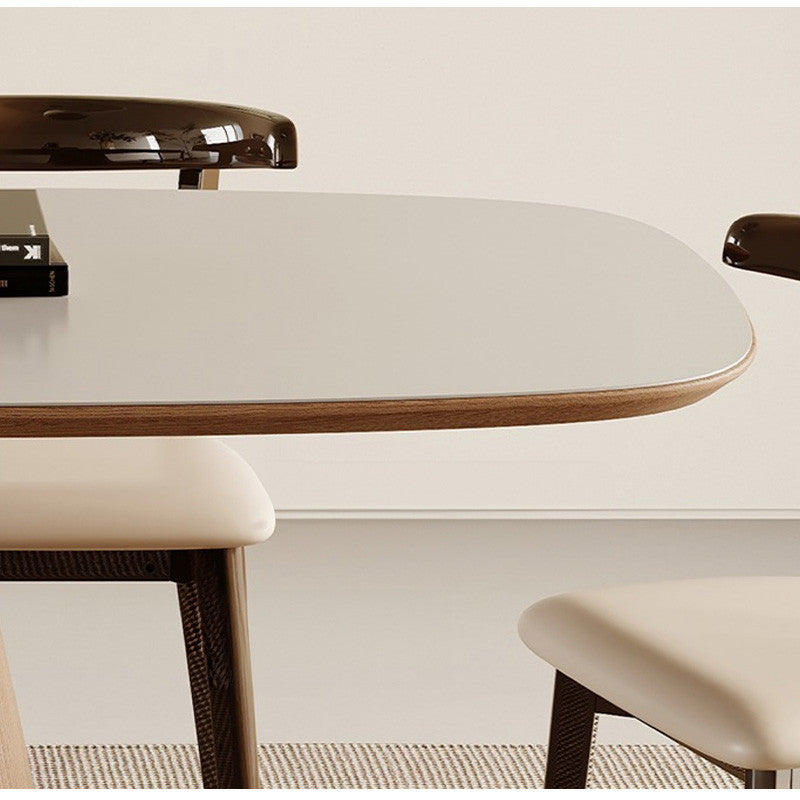 Casaconer | ダイニングテーブル・セラミックテーブル・セラミック天板・脚木製・シンプル・韓国風・幅140・4人掛け・幅160・6人掛け