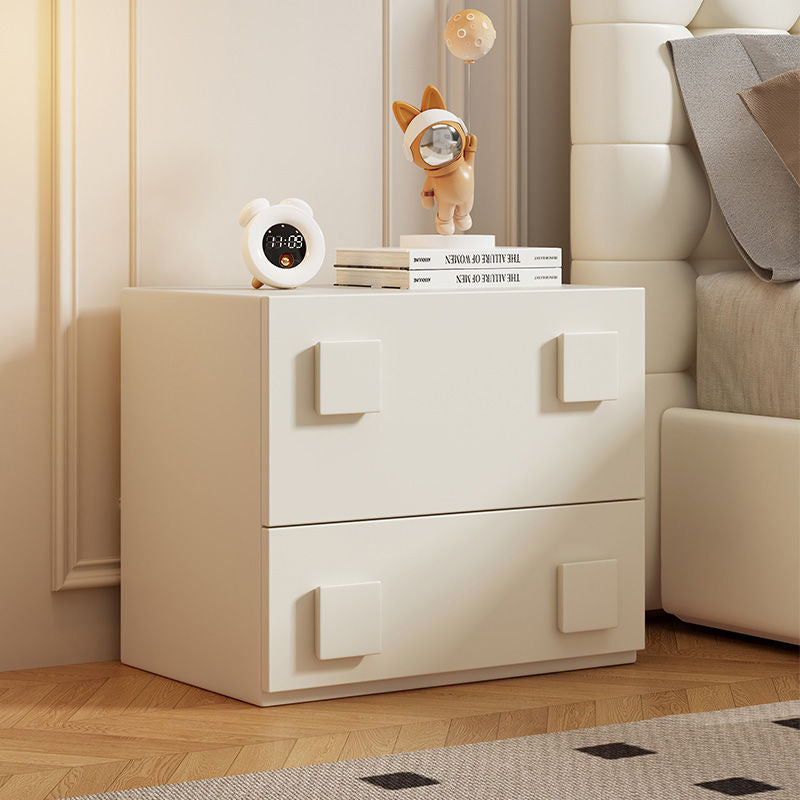 Casaconer | ナイトテーブル・レザー張り・おしゃれ・北欧・スリム・サイドテーブル・収納・ベッド