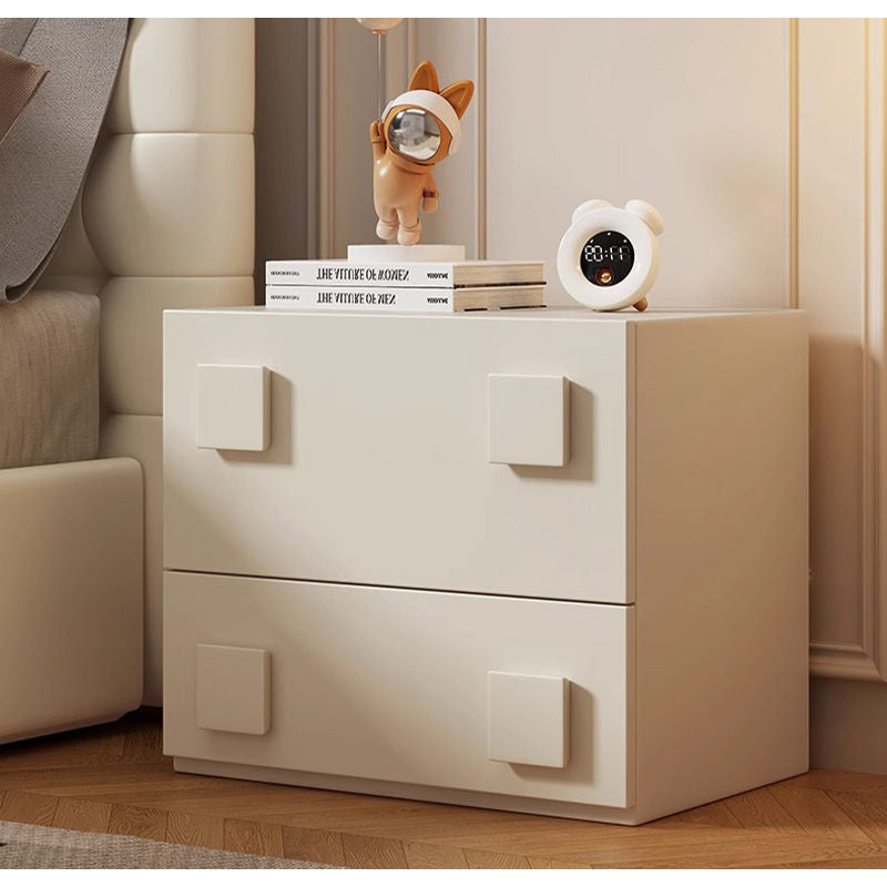 Casaconer | ナイトテーブル・レザー張り・おしゃれ・北欧・スリム・サイドテーブル・収納・ベッド