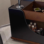 テーブル・ローテーブル・サイドテーブル・センターテーブル・昇降テーブル・多機能テーブル・ウォルナットカラー/ホワイト/ブラック・幅75cm・高さ56~71cm・多機能デザイン・無垢材・収納ワゴン・キャスター付き・在宅ワーク・コンパクト家具