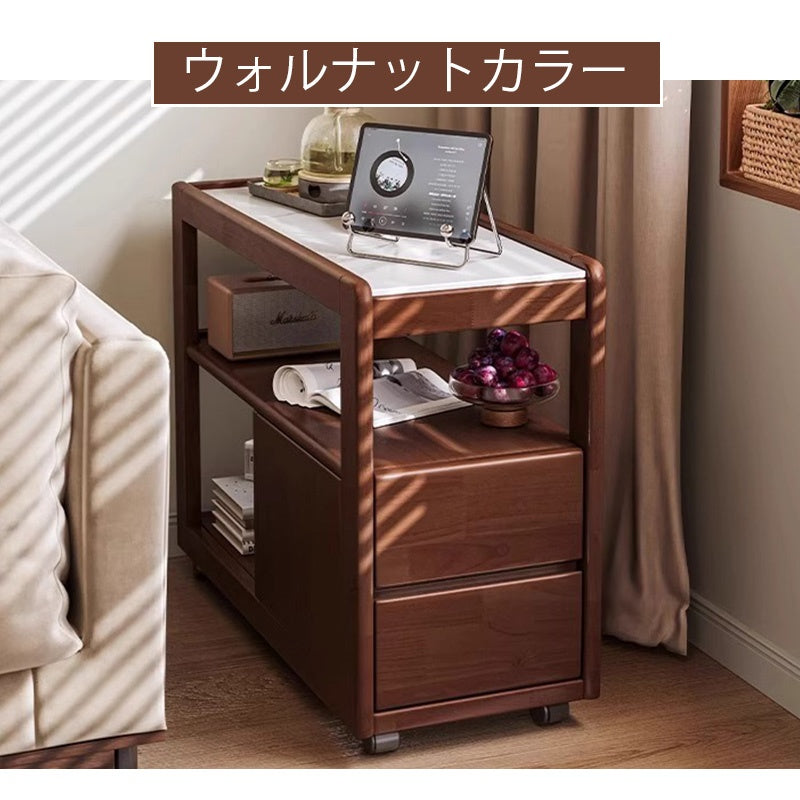 サイドワゴン キャスター付き おしゃれ サイドデスク デスクワゴン 3段 北欧 ヴィンテージ デスク 収納 A4サイズ ワゴン デスク下 キッチンワゴン スリム キッチン収納 ファイルラック サイドラック ワークサポートワゴン