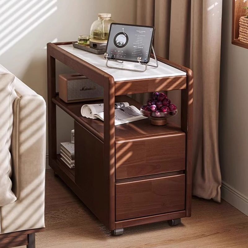 サイドワゴン キャスター付き おしゃれ サイドデスク デスクワゴン 3段 北欧 ヴィンテージ デスク 収納 A4サイズ ワゴン デスク下 キッチンワゴン スリム キッチン収納 ファイルラック サイドラック ワークサポートワゴン