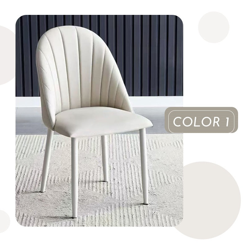 Casaconer | ダイニングチェア・レザー・チェアー・カフェ・おしゃれ・2脚/4脚セット・椅子・チェア・イス・北欧・ヴィンテージ・合皮・シンプル・ダイニングチェアー・ダイニング・椅子・グレー・リビング・在宅ワーク・業務用