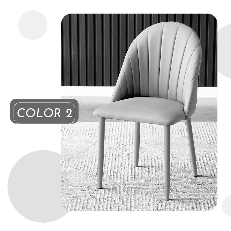 Casaconer | ダイニングチェア・レザー・チェアー・カフェ・おしゃれ・2脚/4脚セット・椅子・チェア・イス・北欧・ヴィンテージ・合皮・シンプル・ダイニングチェアー・ダイニング・椅子・グレー・リビング・在宅ワーク・業務用