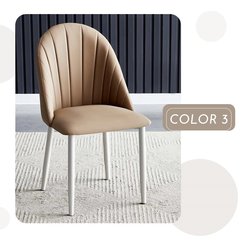 Casaconer | ダイニングチェア・レザー・チェアー・カフェ・おしゃれ・2脚/4脚セット・椅子・チェア・イス・北欧・ヴィンテージ・合皮・シンプル・ダイニングチェアー・ダイニング・椅子・グレー・リビング・在宅ワーク・業務用