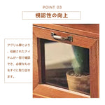 Casaconer | 食器棚・スリム・スリム・ロータイプ・幅37cm・ミニ食器棚・キッチン・卓上・おしゃれ・木製・アンティーク・卓上チェスト・卓上ラック・2段・オシャレ・小さめ・収納ラック・収納棚・シェルフ・文庫本・文芸書・新書・冷蔵庫・CD・DVD・ナチュラル・和室
