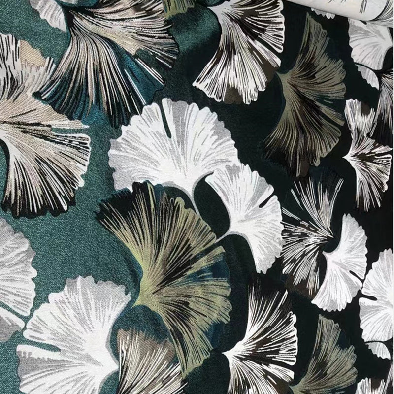 Casaconer | ダイニングチェア・花柄デザイン・幅50cm・グリーン/レッド・金属脚・デザイナーチェア