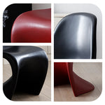 繊維強化プラスチック 椅子 パントンチェア Panton Chair デザイナーズチェア 異形チェア モダン 北欧風 おしゃれ ラグジュアリー 赤 レッド 黒 ブラック 白 ホワイト 造形美 クリエイティブ ダイニングチェア 書斎チェア インテリア家具 FRP