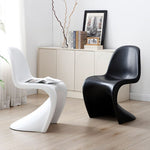 繊維強化プラスチック 椅子 パントンチェア Panton Chair デザイナーズチェア 異形チェア モダン 北欧風 おしゃれ ラグジュアリー 赤 レッド 黒 ブラック 白 ホワイト 造形美 クリエイティブ ダイニングチェア 書斎チェア インテリア家具 FRP