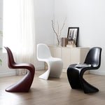 繊維強化プラスチック 椅子 パントンチェア Panton Chair デザイナーズチェア 異形チェア モダン 北欧風 おしゃれ ラグジュアリー 赤 レッド 黒 ブラック 白 ホワイト 造形美 クリエイティブ ダイニングチェア 書斎チェア インテリア家具 FRP