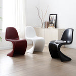 繊維強化プラスチック 椅子 パントンチェア Panton Chair デザイナーズチェア 異形チェア モダン 北欧風 おしゃれ ラグジュアリー 赤 レッド 黒 ブラック 白 ホワイト 造形美 クリエイティブ ダイニングチェア 書斎チェア インテリア家具 FRP