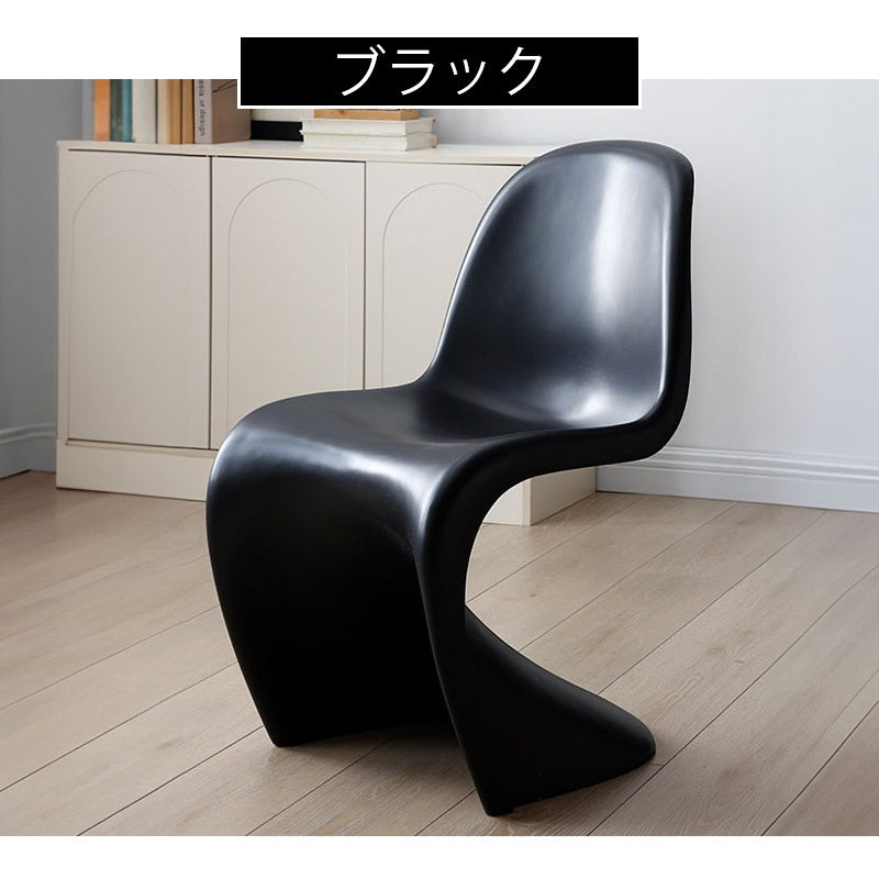 繊維強化プラスチック 椅子 パントンチェア Panton Chair デザイナーズチェア 異形チェア モダン 北欧風 おしゃれ ラグジュアリー 赤 レッド 黒 ブラック 白 ホワイト 造形美 クリエイティブ ダイニングチェア 書斎チェア インテリア家具 FRP