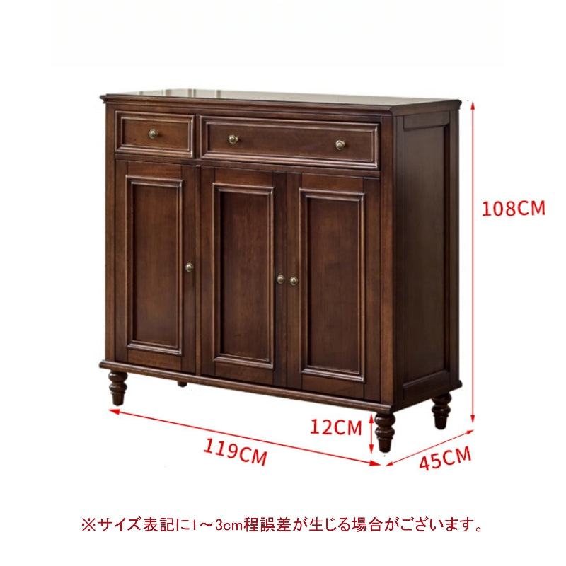 リビングボード サイドボード 幅120cm 完成品 リビング収納 おしゃれ 北欧 モダン ナチュラル 木製 リビング チェスト キャビネット タンス 収納家具 収納棚 棚 脚付き 収納 ヴィンテージ 木目調 ナチュラル