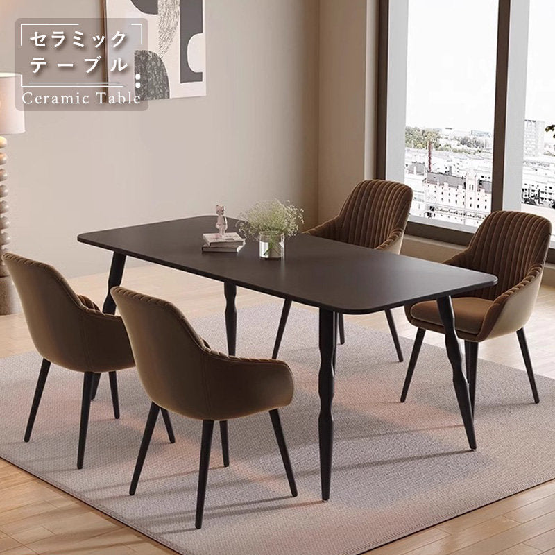 Casaconer | ダイニングテーブル・セラミックテーブル・セラミック天板・おしゃれ・モダン・リビング・ダイニングテーブル単品・幅120・幅140・幅160・6人掛け