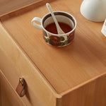 Casaconer | ほぼ完成品・脚の取り付けが必要・ナイトテーブル・サイドテーブル・ベッドサイドチェスト・ベッドサイド・木製・収納・おしゃれ・コンセント・引き出し・シンプル・モダン・ナチュラル・寝室収納・読書・スリム・コンパクト・ダークブラウン・ナチュラル