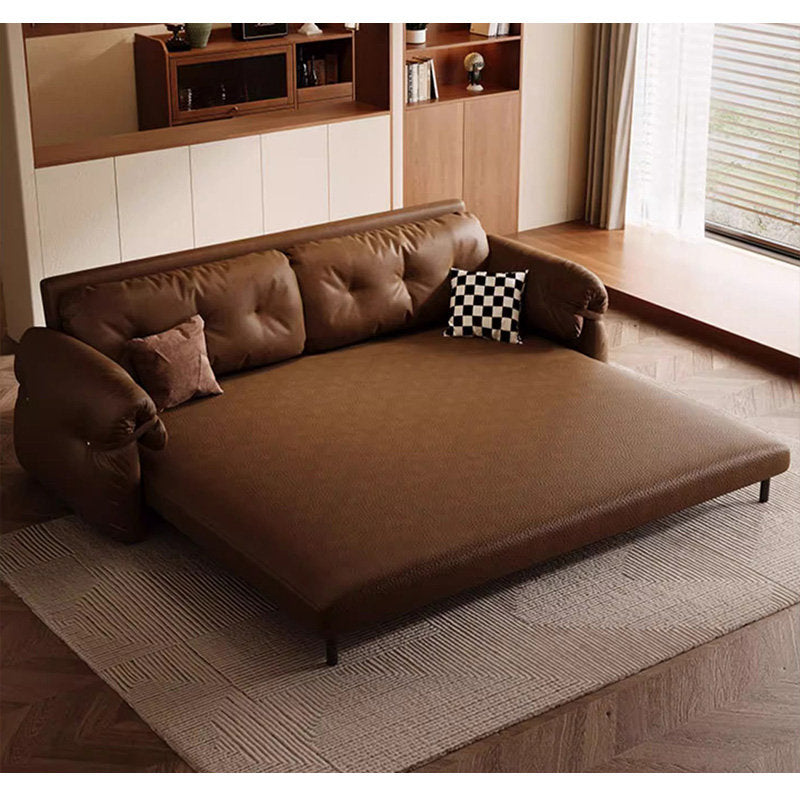 Casaconer | ソファーベッド・レザー・北欧・モダン・おしゃれ・リビングソファー・ダイニングソファー・3人掛け