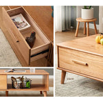 Casaconer | テーブル・木製・北欧・モダン・おしゃれ・かわいい・収納テーブル・リビングテーブル・幅100