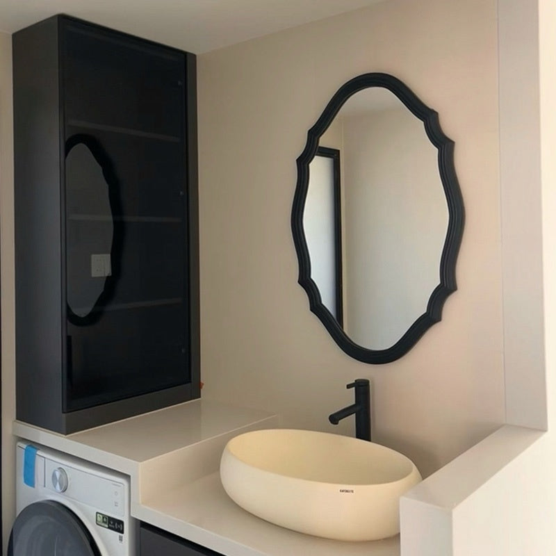 鏡 壁掛け ウォールミラー 北欧 ミラー 洗面台 おしゃれ 全身 姿見 壁掛け鏡 全身鏡 壁掛けミラー 丸 丸型 玄関 トイレアンティーク 大型 大きい 飛散防止 洗面所 洗面鏡 賃貸 軽量 韓国