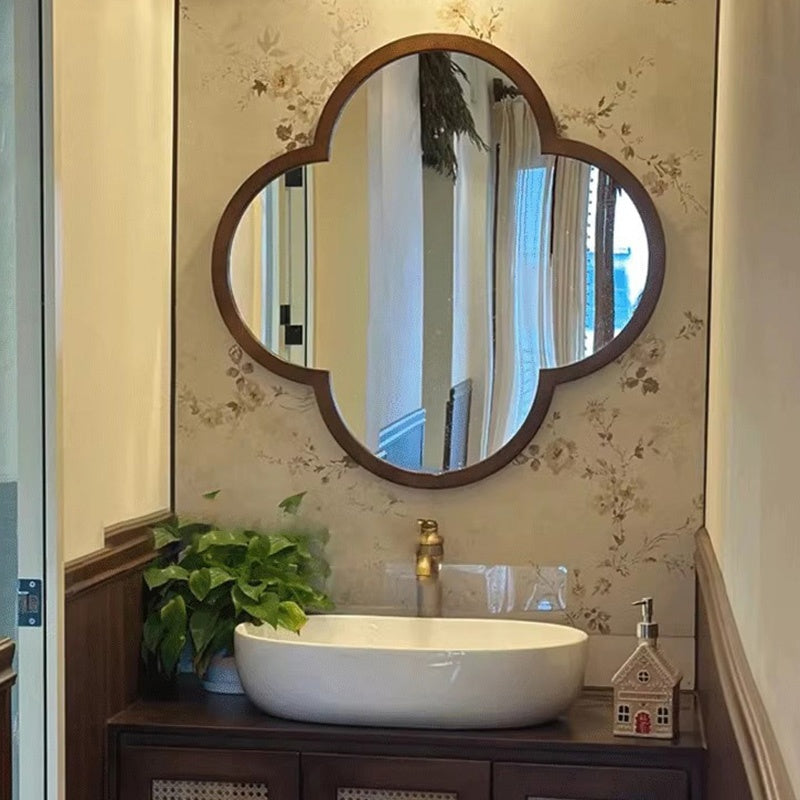 ミラー 壁掛け 丸 ウォールミラー おしゃれ 円形 壁掛けミラー 壁掛鏡 ミラー 壁掛け鏡 幅50/80cm 飛散防止 取付簡単 かがみ メイク鏡 シンプル アンティーク アパート ホテル 玄関 洗面所 寝室